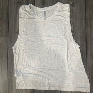 Fabletics Light Heather Gray Sleeveless Tank